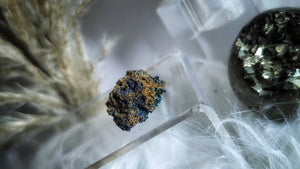 Azurite & Malachite Mineral Crystal Clusters 3pcs