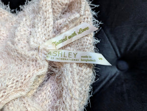 Ashley by 26 International Fuzzy Peach Cardigan SM-MD