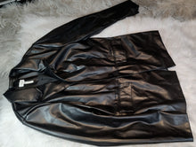 Load image into Gallery viewer, Laundry by Shelli Segal Black Faux Leather Jacket XL
