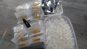 Tattoo Needle Cartridges, Ink , Dental Bibs, Caps (expired so only good for practise skin)