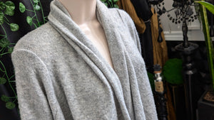 "If it Were Me" Grey Asymmetrical Cardigan Sweater LG-XL