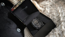 Load image into Gallery viewer, Men&#39;s Black Ed Hardy Rhinestone Skull Watch NIB
