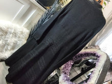 Load image into Gallery viewer, Daisy Fuentes Black Maxi Long Sweater Knit Jacket LG
