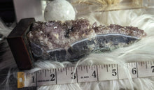 Load image into Gallery viewer, 6&quot; Rare Druzy &amp; Black Amethyst Crystal Cluster
