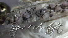Load image into Gallery viewer, 5&quot; Druzy Super 7 Amethyst Crystal Cluster
