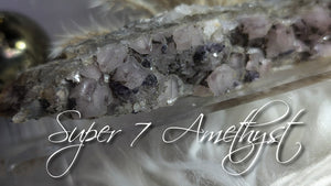 5" Druzy Super 7 Amethyst Crystal Cluster