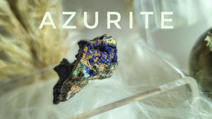 1" Rough Azurite Crystal Cluster