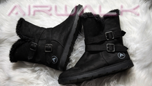 Load image into Gallery viewer, Black Airwalk Insulated Winter Buckle Boots sz8.5
