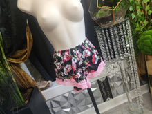 Load image into Gallery viewer, Secret Treasures Floral Lace Cambodia Silk Chemise Shorts MD
