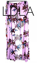 Load image into Gallery viewer, LDLA Purple Floral Tropical Shorts Skirt Skort XL
