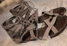 Load image into Gallery viewer, SAM Edelman &quot;KATYA&quot; Suede Strappy Gladiator Sandals sz8
