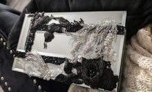 Load image into Gallery viewer, Custom Made Mirror Jewelry Box with Lace Mermaid &amp; Accents
