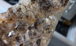 7" Citrine & Goethite Quartz Crystal Cluster