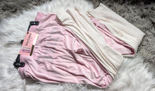 Load image into Gallery viewer, Juicy Couture Rhinestone Velour Pink &amp; Ivory Sleepwear Pants 2pk XL NWT
