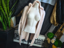 Load image into Gallery viewer, Ashley by 26 International Fuzzy Peach Cardigan SM-MD
