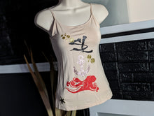 Load image into Gallery viewer, Octopus &amp; Anchor Glitter Ocean Vibes Tank Top XS
