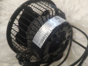 Metal Desk Fan w/ Metal AMG Mercedes Decal