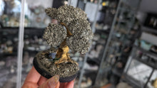 Load image into Gallery viewer, 3&quot; Peru Pyrite Gold Crystal Cluster Mini Tree
