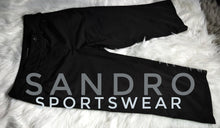 Load image into Gallery viewer, Sandro Sportswear Black Capri Trouser Pants sz10
