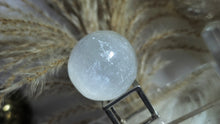 Load image into Gallery viewer, 1.5&quot; Selenite Crystal Sphere with Stand
