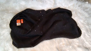 Joe Fresh Black Blingy Sequin Infinity Scarf