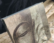 Load image into Gallery viewer, White &amp; Black Flower &amp; Buddha Canvas Wall Art (3pcs)
