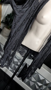 Black Lace New Woman Design Cardigan XL-1X