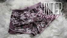 Load image into Gallery viewer, Under Armour Purple Camouflage Athletic Shorts MD
