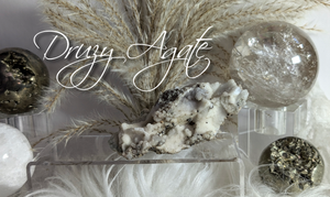 3" Druzy Agate Chalcedony Crystal Cluster