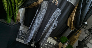 New Woman Design Grey & Black A-symmetrical Sweater Cardigan 2XL