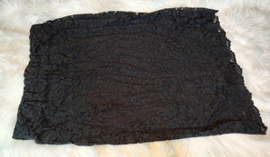 Boutique Essentials Black Lace Midi Skirt XL