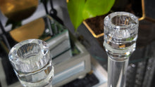 Load image into Gallery viewer, Crystal Taper Candle Holders x2
