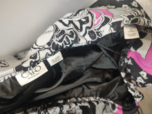 Load image into Gallery viewer, CATO Pink &amp; Black Retro Filigree Godet Maxi Skirt 2XL
