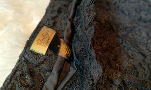 Boutique Essentials Black Lace Midi Skirt XL