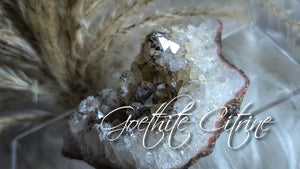3" Goethite & Citrine Quartz Crystal Cluster