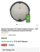 Load image into Gallery viewer, iRobot Roomba 691 Cordless Vacuum Barely Used w/Box
