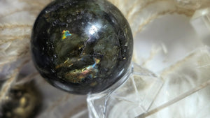 2.5" Labradorite Flash Sphere with Stand