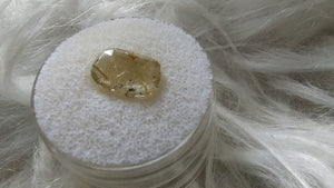 Cut & Polished Gold Rutilated Quartz Cabochon Gemstone