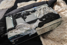 Load image into Gallery viewer, Custom Made Mirror Jewelry Box with Lace Mermaid &amp; Accents
