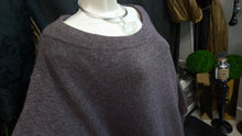 Load image into Gallery viewer, Joe Fresh Purplish Balloon Sleeve Ribbon Back Oversized Sweater 1X
