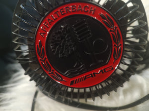 Metal Desk Fan w/ Metal AMG Mercedes Decal