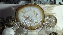 Load image into Gallery viewer, 5&quot; Natural Brazilian Agate Quartz Crystal Slice
