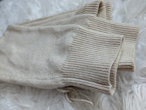 H&M Tan Sweater Knit Pants MD-LG