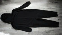 Load image into Gallery viewer, Black Glow in the Dark Skeleton Hoodie Onesie XL
