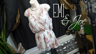 Emi & Joe Floral Rose Surplice Blouse MD