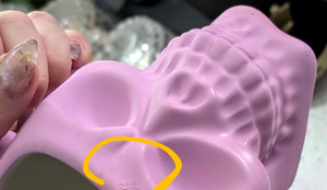 Skull Coffee Mugs (pink outer shell is damaged from Microwaving)