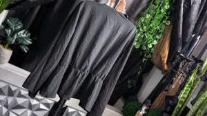 Monroe & Main Black Kimono Wrap Blouse XL