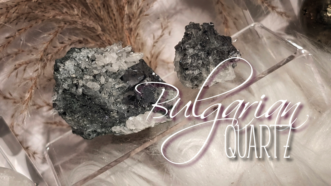 Bulgarian Quartz Galena Pyrite Crystals (2pcs)