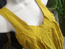 Load image into Gallery viewer, Vertigo Burnt Yellow Ruffled Tank Top Tunic XL
