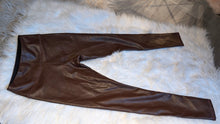 Load image into Gallery viewer, Hollister Brown Pu Leather Hi-Rise Skinny Leggings SM
